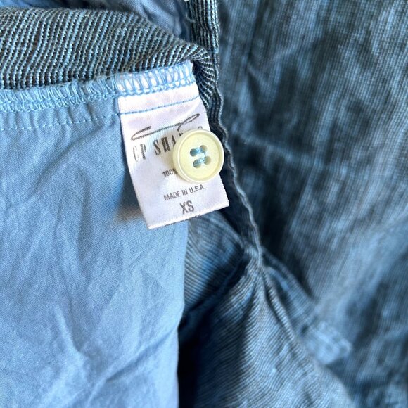 CP Shades Women's Sz Extra Small Blue 100% Linen Button-Up Jacket - Picture 5 of 9
